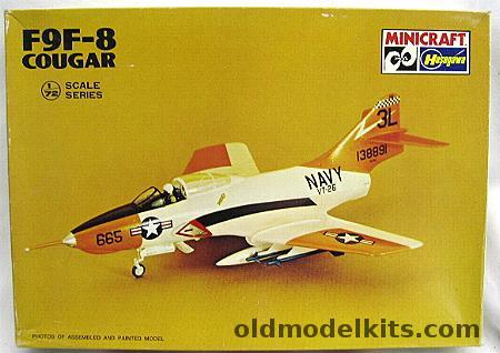 Hasegawa 1/72 Grumman F9F-8 Cougar Navy or Blue Angels Versions - (F9F8), 1139 plastic model kit